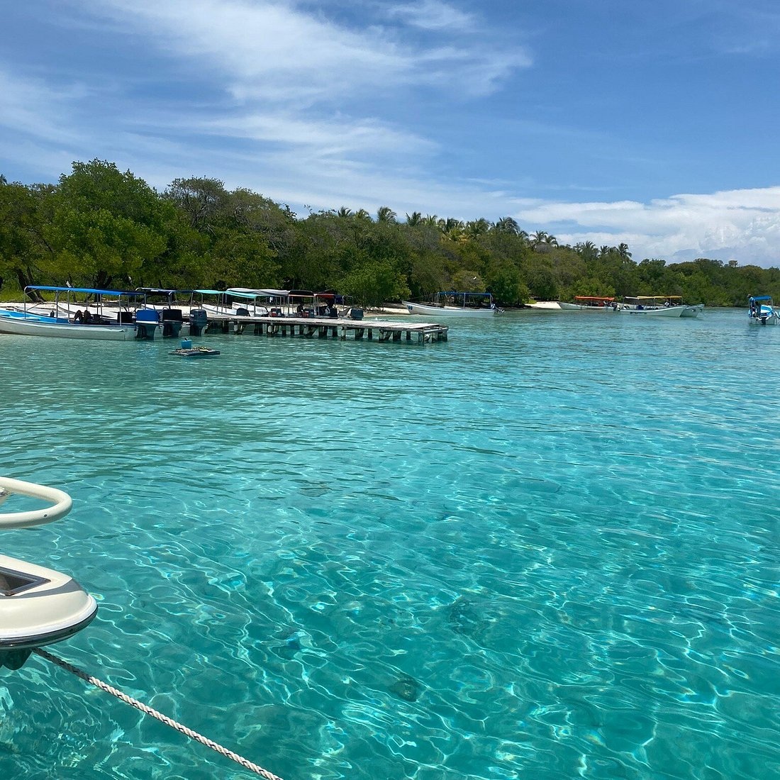 Aguas cristalinas de los cayos de Morrocoy cerca del townhouse