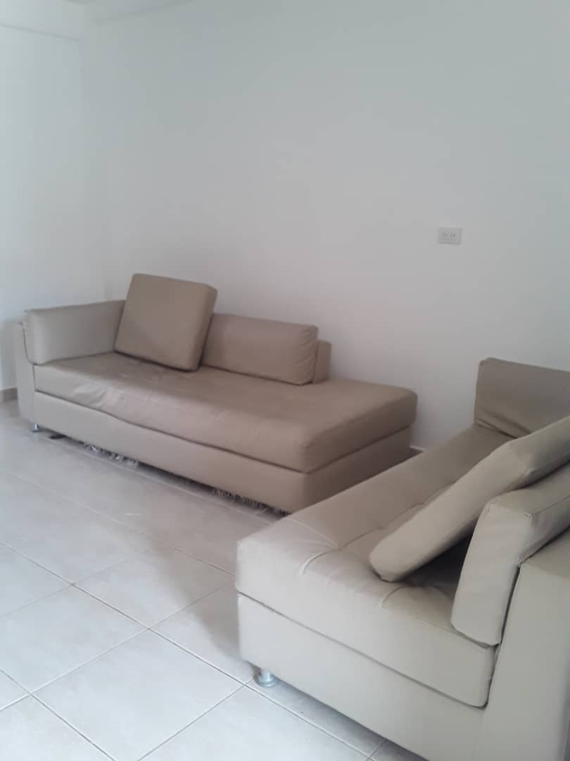 Sala de estar amueblada con sofas